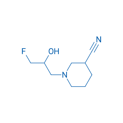 1-(3-Fluoro-2-hydroxypropyl)piperidine-3-carbonitrile 1g