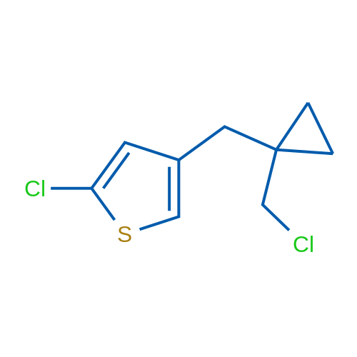 2-Chloro-4-{[1-(chloromethyl)cyclopropyl]methyl}thiophene 1g