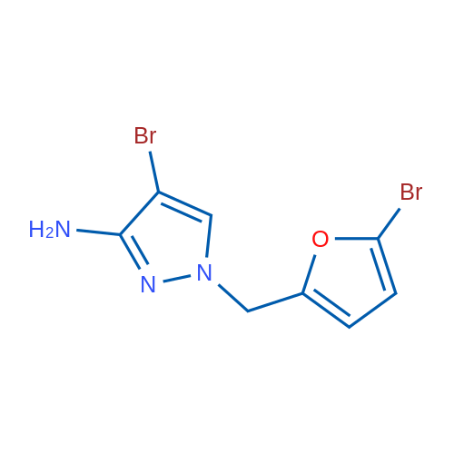 4-Bromo-1-[(5-bromofuran-2-yl)methyl]-1H-pyrazol-3-amine 1g