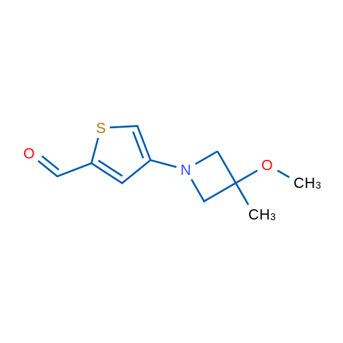 4-(3-Methoxy-3-methylazetidin-1-yl)thiophene-2-carbaldehyde 1g