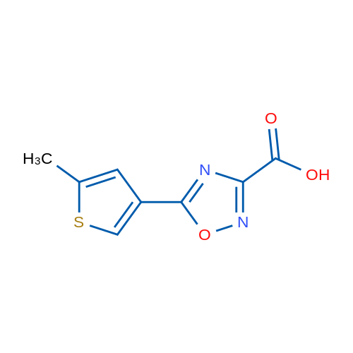 5-(5-Methylthiophen-3-yl)-1,2,4-oxadiazole-3-carboxylic acid 1g