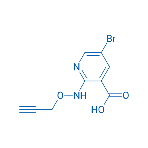5-Bromo-2-[(prop-2-yn-1-yloxy)amino]pyridine-3-carboxylic acid 1g