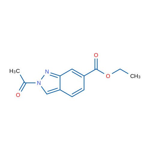 Ethyl 2-acetyl-2H-indazole-6-carboxylate 1g
