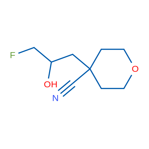 4-(3-Fluoro-2-hydroxypropyl)oxane-4-carbonitrile 1g