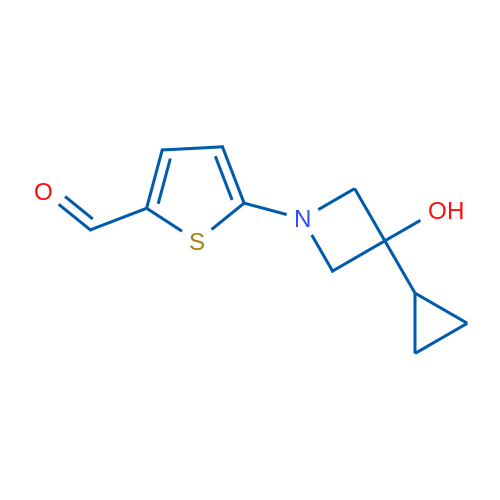 5-(3-Cyclopropyl-3-hydroxyazetidin-1-yl)thiophene-2-carbaldehyde 1g