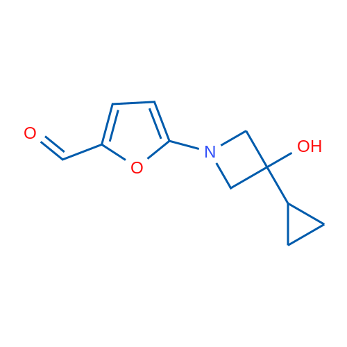 5-(3-Cyclopropyl-3-hydroxyazetidin-1-yl)furan-2-carbaldehyde 1g