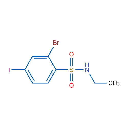 2-Bromo-N-ethyl-4-iodobenzene-1-sulfonamide 1g