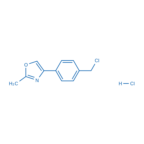 4-(4-(Chloromethyl)phenyl)-2-methyloxazole hydrochloride 50mg