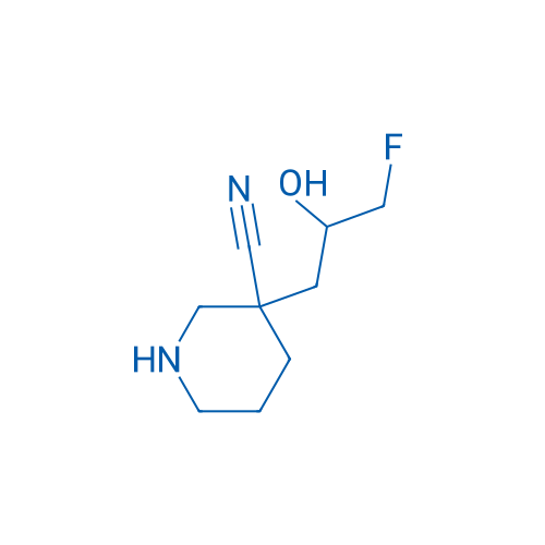 3-(3-Fluoro-2-hydroxypropyl)piperidine-3-carbonitrile 1g