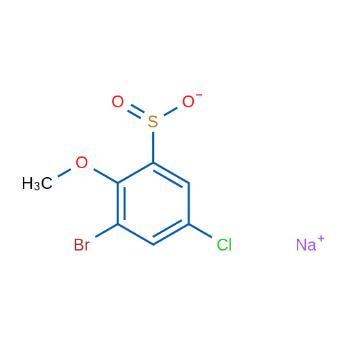 Sodium 3-bromo-5-chloro-2-methoxybenzene-1-sulfinate 1g