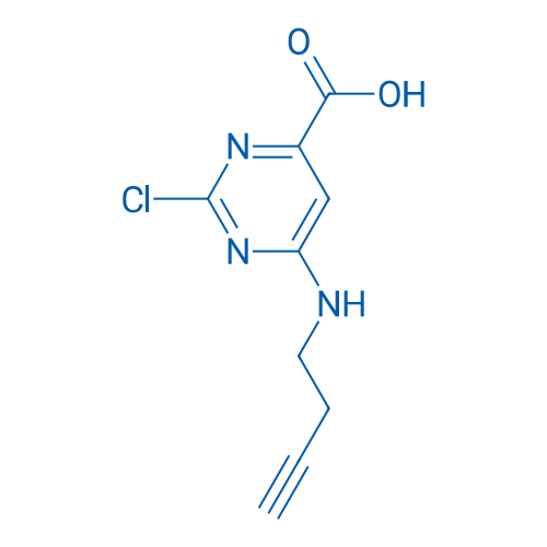 6-[(But-3-yn-1-yl)amino]-2-chloropyrimidine-4-carboxylic acid 1g