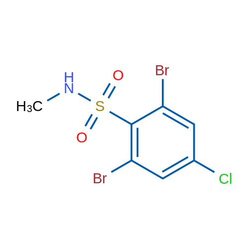 2,6-Dibromo-4-chloro-N-methylbenzene-1-sulfonamide 5g
