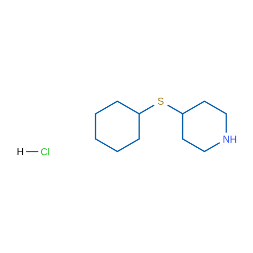 4-(Cyclohexylsulfanyl)piperidine hydrochloride 5g