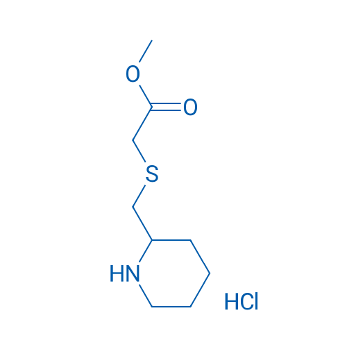 Methyl 2-[(piperidin-2-ylmethyl)sulfanyl]acetate hydrochloride 1g