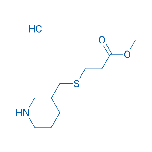 Methyl 3-[(piperidin-3-ylmethyl)sulfanyl]propanoate hydrochloride 1g