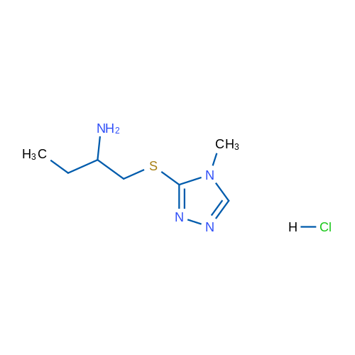 1-((4-Methyl-4h-1,2,4-triazol-3-yl)thio)butan-2-amine hydrochloride 1g