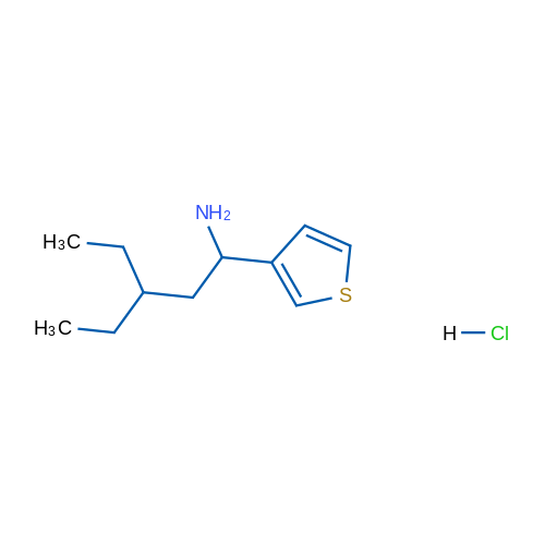 3-Ethyl-1-(thiophen-3-yl)pentan-1-amine hydrochloride 1g