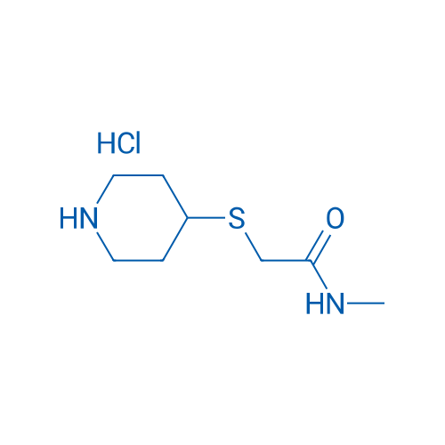 N-methyl-2-(piperidin-4-ylsulfanyl)acetamide hydrochloride 5g