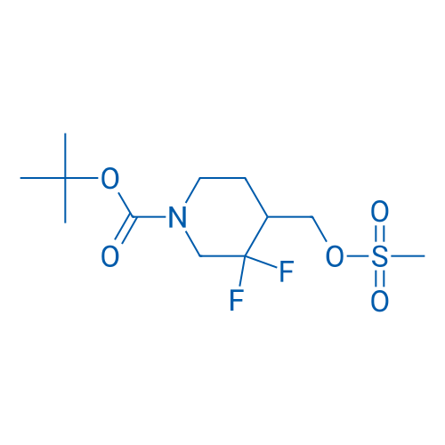 tert-Butyl 3,3-difluoro-4-((methylsulfonyloxy)methyl)piperidine-1-carboxylate 100mg