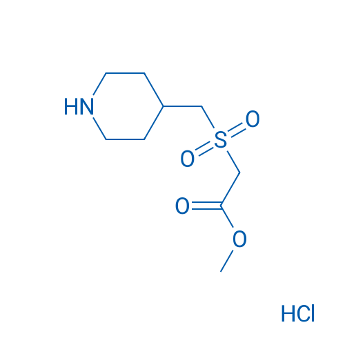 Methyl 2-[(piperidin-4-ylmethyl)sulfonyl]acetate hydrochloride 5g