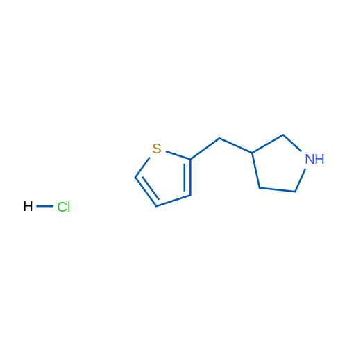 3-(Thiophen-2-ylmethyl)pyrrolidine hydrochloride 1g