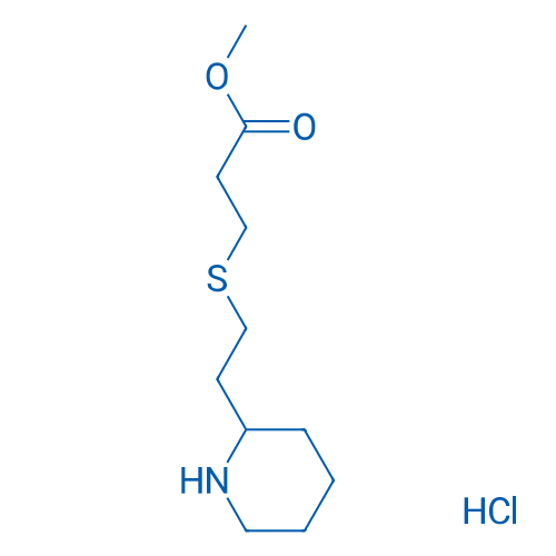 Methyl 3-([2-(piperidin-2-yl)ethyl]sulfanyl)propanoate hydrochloride 1g