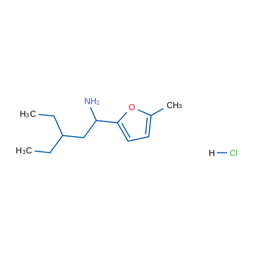 3-Ethyl-1-(5-methylfuran-2-yl)pentan-1-amine hydrochloride 1g