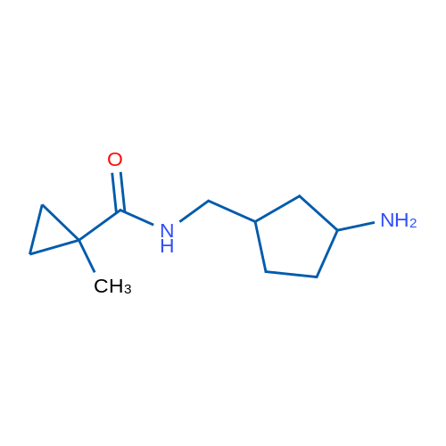 N-[(3-Aminocyclopentyl)methyl]-1-methylcyclopropane-1-carboxamide 1g