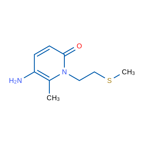 5-Amino-6-methyl-1-[2-(methylsulfanyl)ethyl]-1,2-dihydropyridin-2-one 1g
