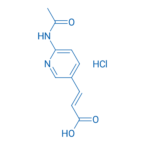 3-(6-acetamidopyridin-3-yl)acrylic acid hydrochloride 10g