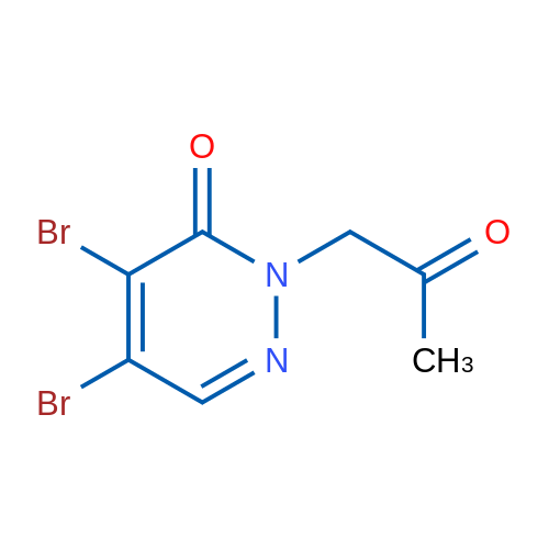 4,5-Dibromo-2-(2-oxopropyl)-2,3-dihydropyridazin-3-one 1g