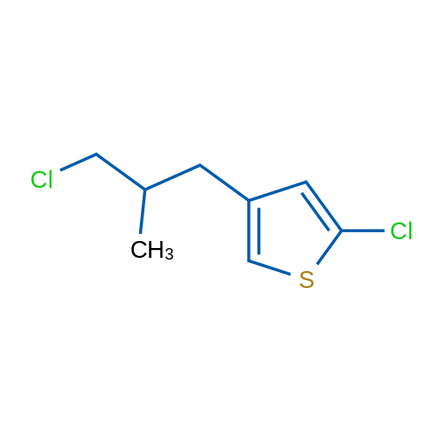 2-Chloro-4-(3-chloro-2-methylpropyl)thiophene 1g