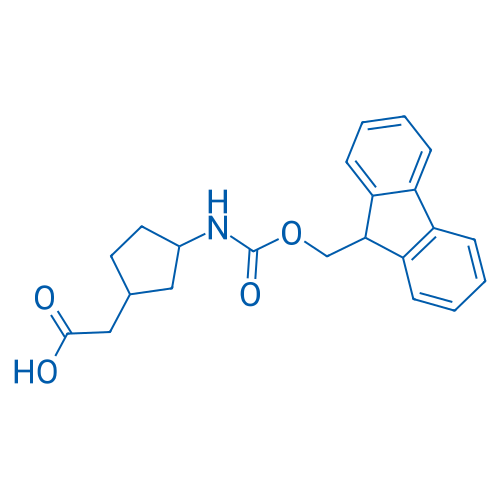 2-(3-((((9H-Fluoren-9-yl)methoxy)carbonyl)amino)cyclopentyl)acetic acid 250mg