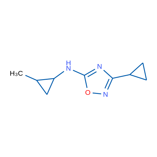3-Cyclopropyl-N-(2-methylcyclopropyl)-1,2,4-oxadiazol-5-amine 1g