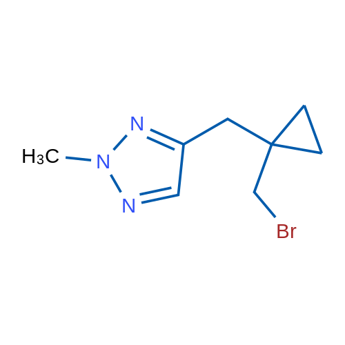 4-{[1-(bromomethyl)cyclopropyl]methyl}-2-methyl-2H-1,2,3-triazole 1g