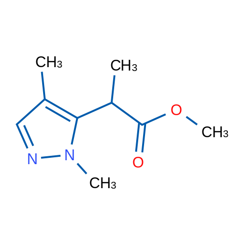 Methyl 2-(1,4-dimethyl-1H-pyrazol-5-yl)propanoate 1g