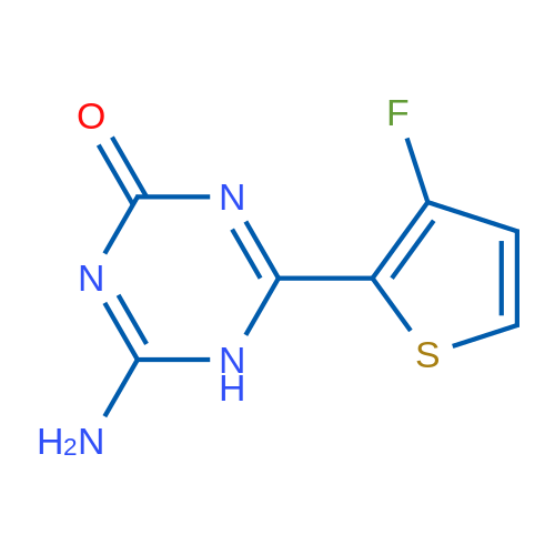 4-Amino-6-(3-fluorothiophen-2-yl)-2,5-dihydro-1,3,5-triazin-2-one 1g