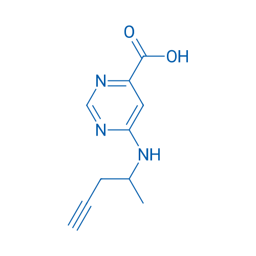 6-[(Pent-4-yn-2-yl)amino]pyrimidine-4-carboxylic acid 1g