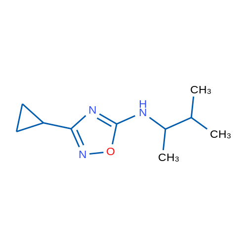 3-Cyclopropyl-N-(3-methylbutan-2-yl)-1,2,4-oxadiazol-5-amine 1g