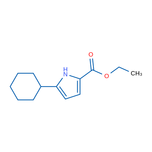 Ethyl 5-cyclohexyl-1H-pyrrole-2-carboxylate 1g