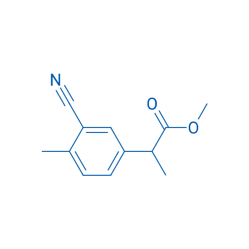 Methyl 2-(3-cyano-4-methylphenyl)propanoate 1g