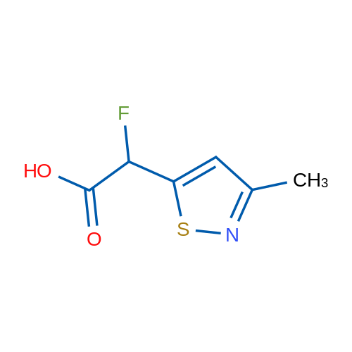 2-Fluoro-2-(3-methyl-1,2-thiazol-5-yl)acetic acid 1g