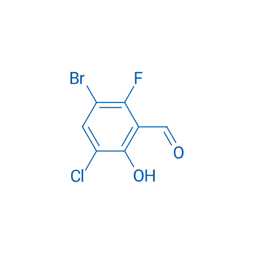 3-Bromo-5-chloro-2-fluoro-6-hydroxybenzaldehyde 1g