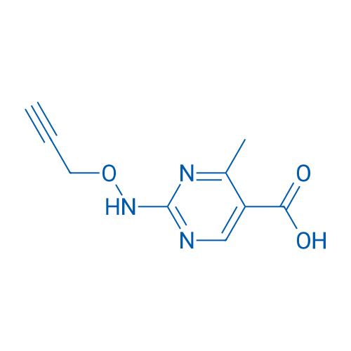 4-Methyl-2-[(prop-2-yn-1-yloxy)amino]pyrimidine-5-carboxylic acid 1g