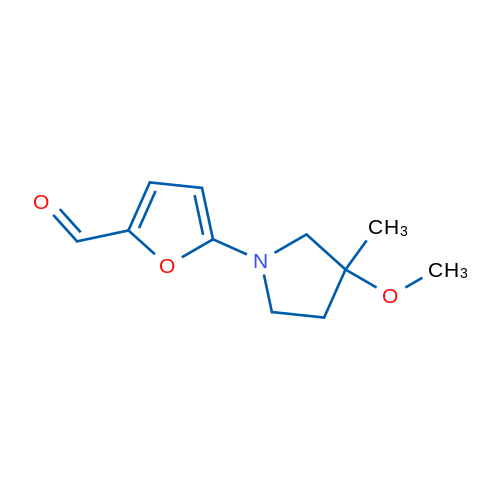 5-(3-Methoxy-3-methylpyrrolidin-1-yl)furan-2-carbaldehyde 1g