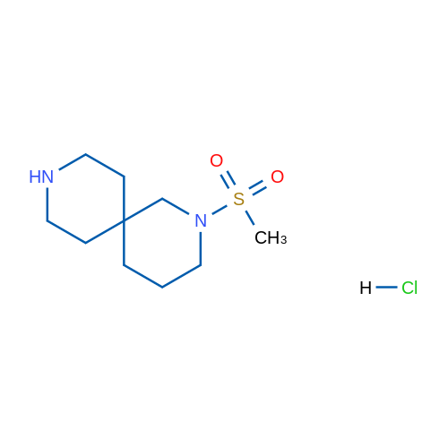 2-(Methylsulfonyl)-2,9-diazaspiro[5.5]undecane hydrochloride 100mg