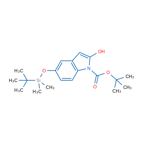 tert-Butyl 5-[(tert-butyldimethylsilyl)oxy]-2-hydroxy-1H-indole-1-carboxylate 1g