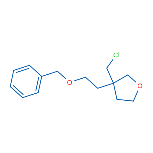 3-[2-(Benzyloxy)ethyl]-3-(chloromethyl)oxolane 1g