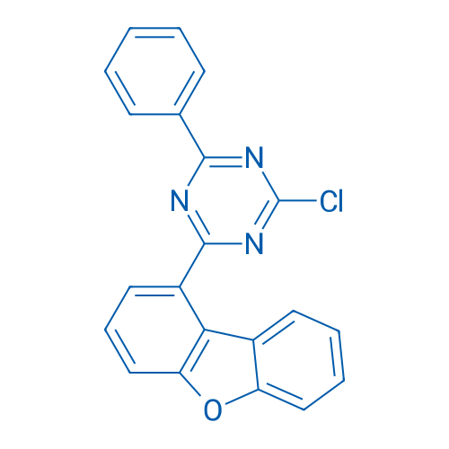 2-Chloro-4-(dibenzo[b,d]furan-1-yl)-6-phenyl-1,3,5-triazine 5g
