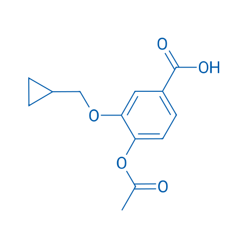 4-Acetoxy-3-(cyclopropylmethoxy)benzoic acid 1g